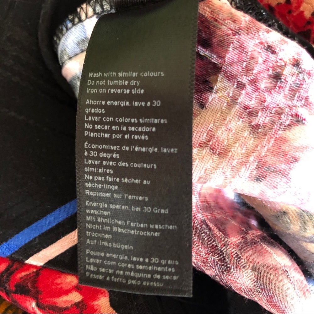 Topshop Check Floral Jumpsuit size 2 - Picture 11 of 12